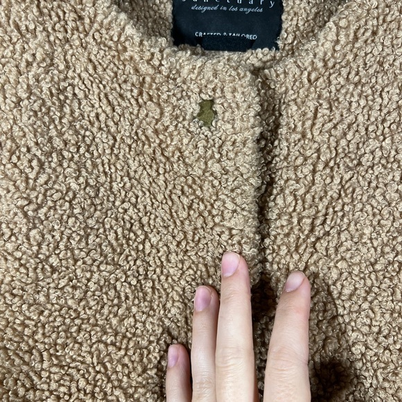 Anthropologie sanctuary tan teddy coat - Picture 5 of 7
